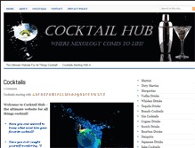 Tablet Screenshot of cocktailhub.com